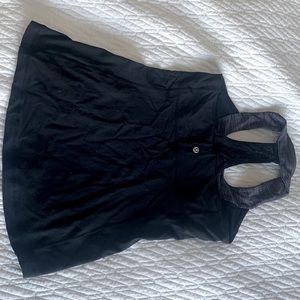 Lululemon black tank top workout
